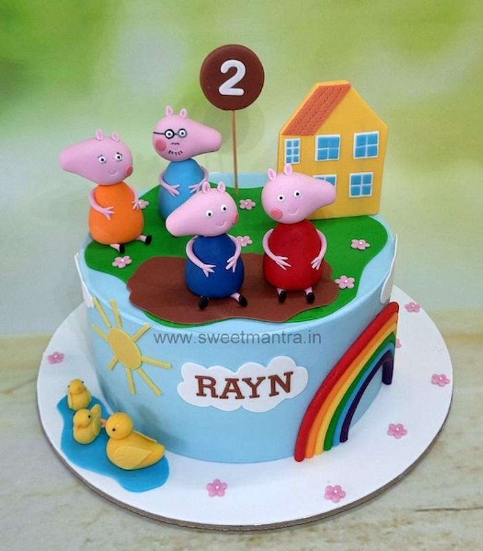 Peppa and family cake