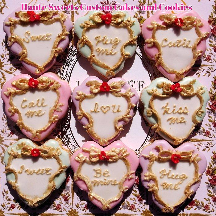 Conversation Hearts Mini Cookies