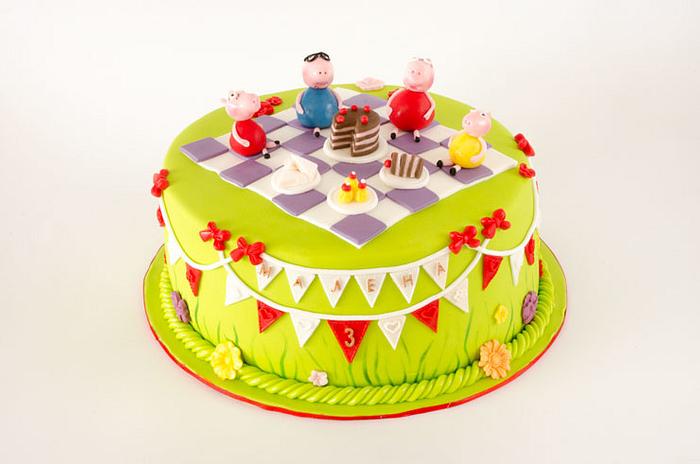 peppa pig party cake