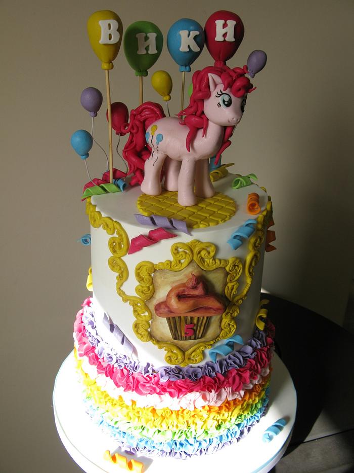 My little pony…pinkie pie cake