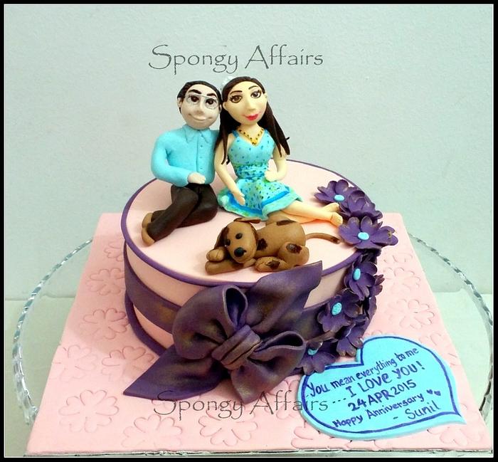 Wedding Anniversary Gift cake!