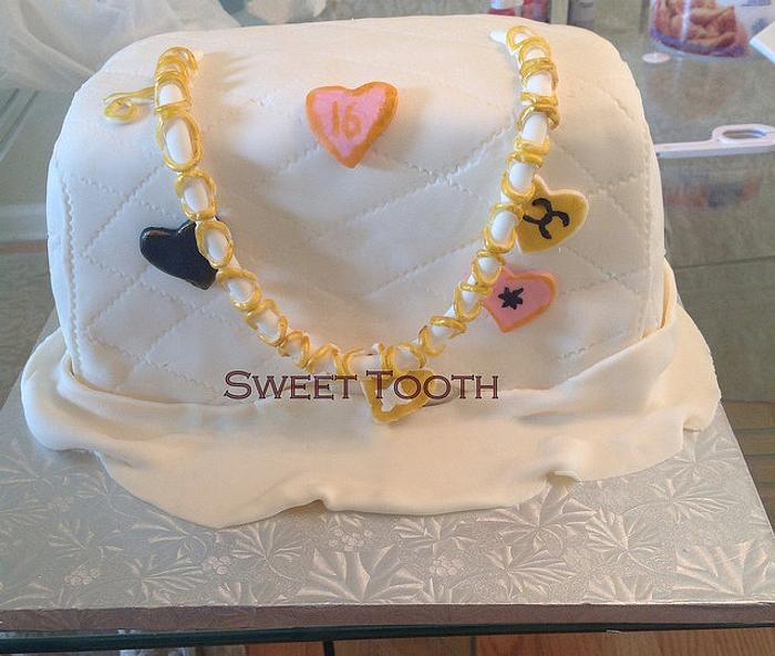 Chanel Inspired Handbag Cake