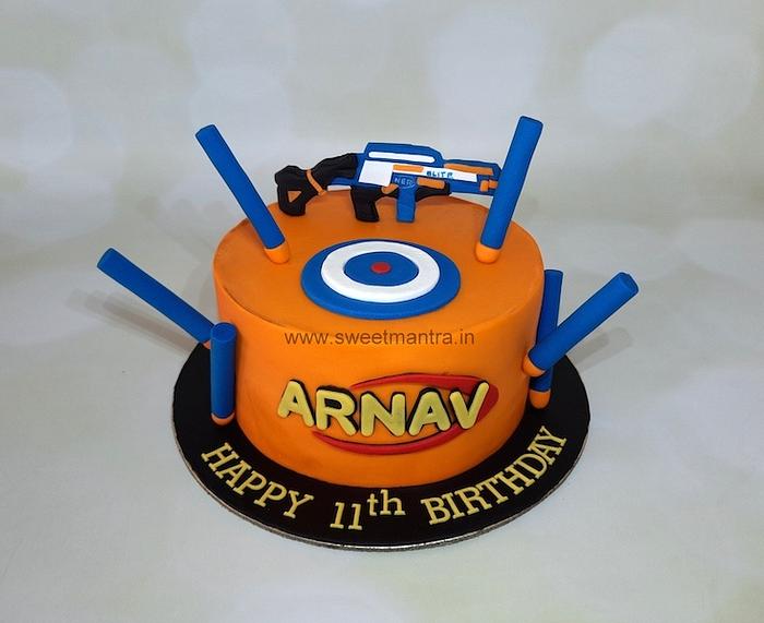 Nerf gun cake