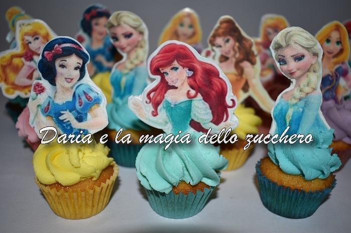 Disney princess minicupcakes