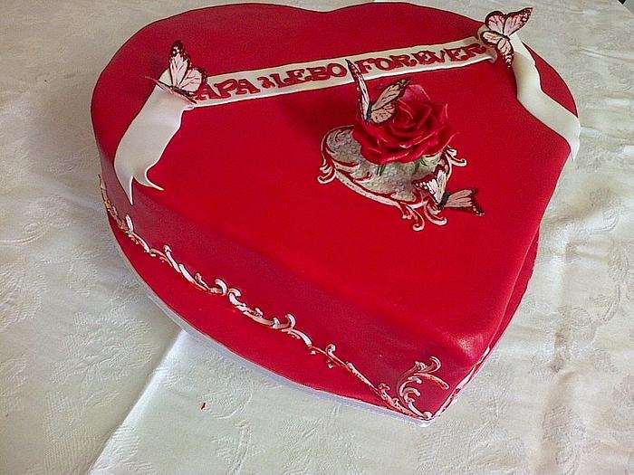 Heart Shape Cake Decoration Ideas for Anniversary/Birthday/Wedding/Engagement/Valentine's  Day - YouTube