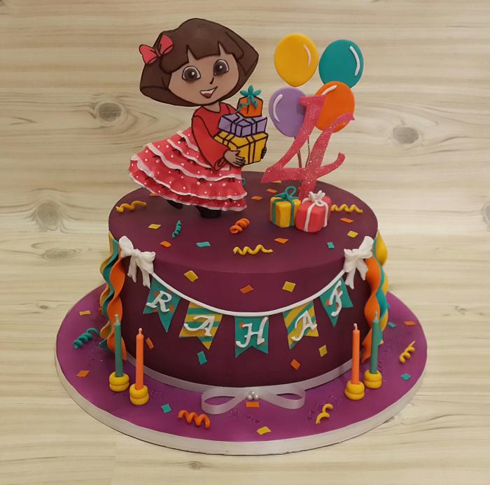 Dora theme cakep