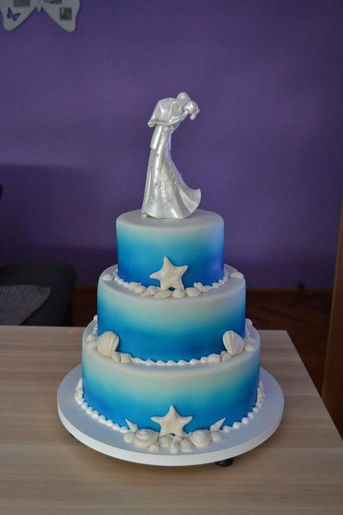 Wedding Sea cake