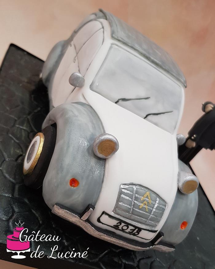 3D Citroën 2CV cake 