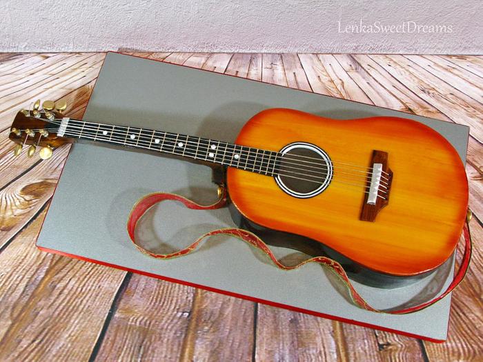 Acoustic Guitar cake.