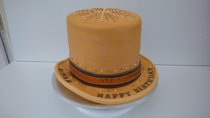 Tiller Girl Top Hat Cake