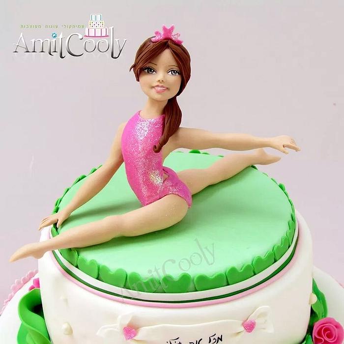 Bat Mitzvah cake gymnast