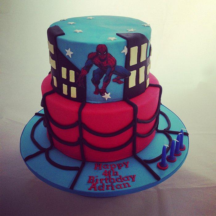 Spider-Man birthday cake 