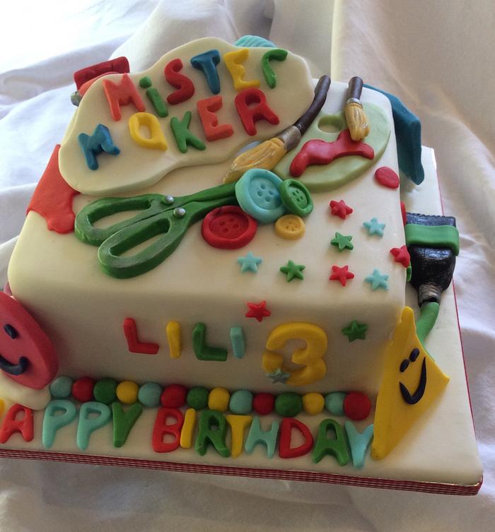 Mister  Maker birthday cake 
