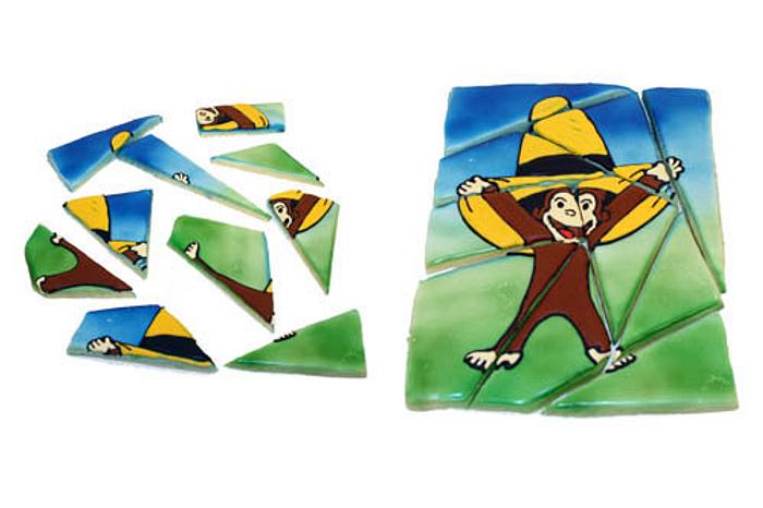 Curious George Puzzle Cookie