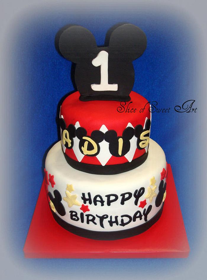 Mickey Mouse Birthday Cake -