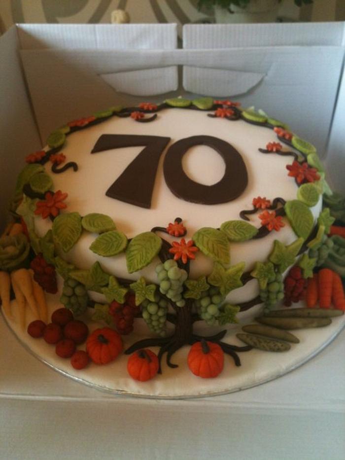 My dad's 70th Birthday cake.