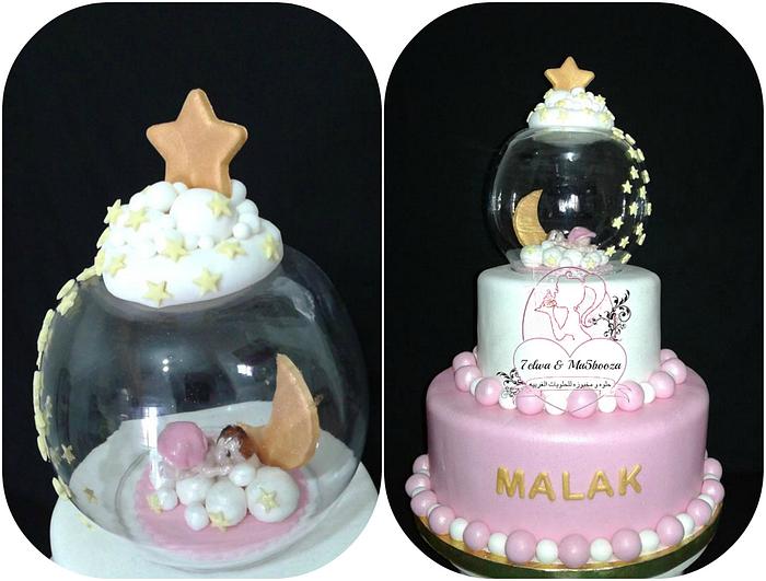 girl baby shower cake