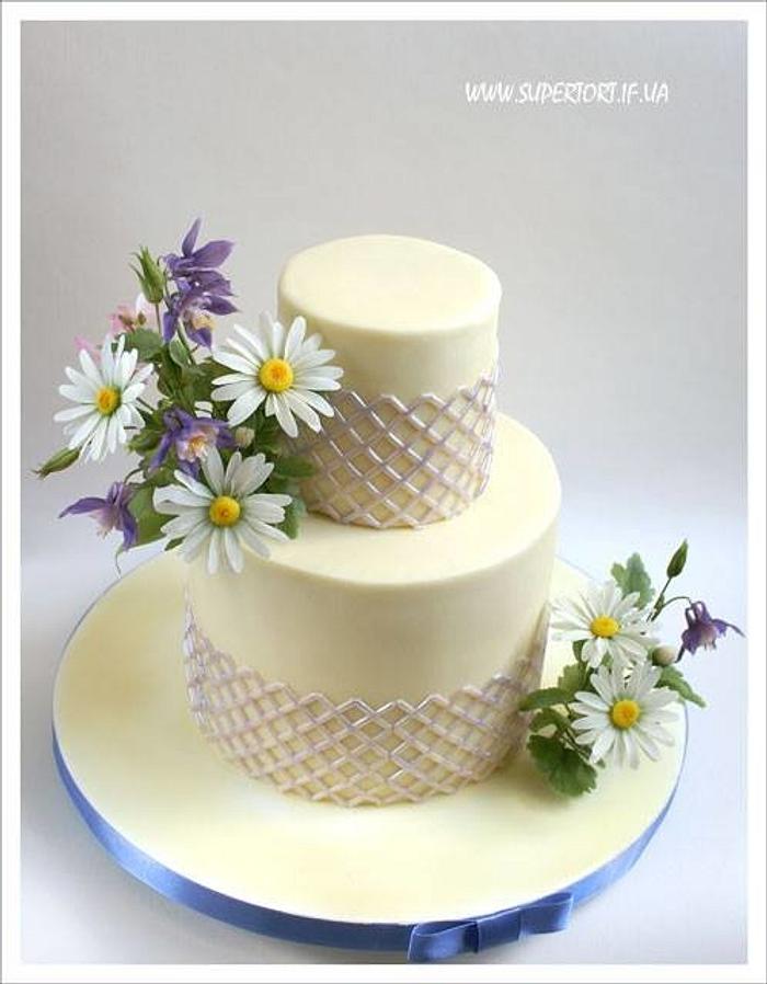 Simple Wedding Cake 