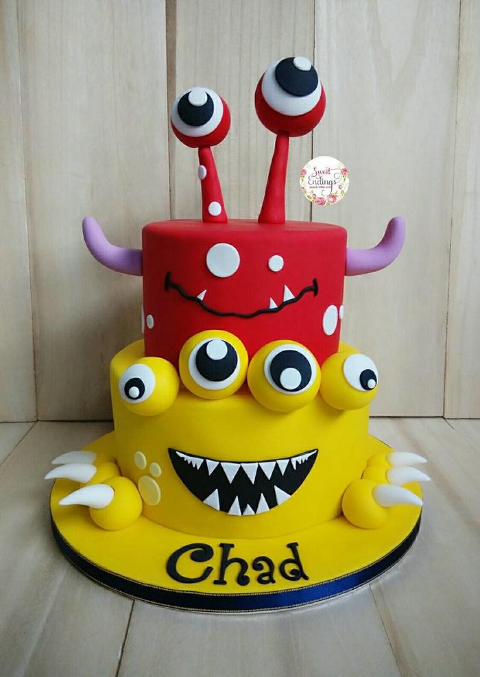 Monsterific Birthday Cake