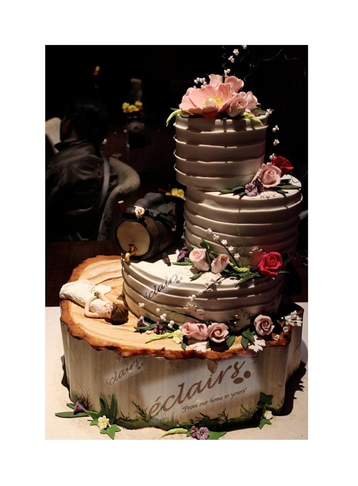 The Happy High Wedding Cake
