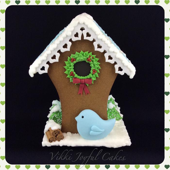 Gingerbread bird house