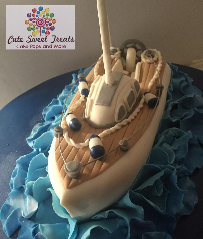 Luxury Sail Boat Cake!