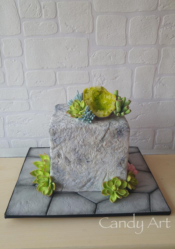 Geode Rock cake