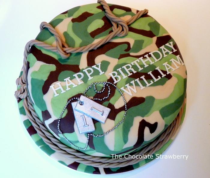 Army/Camouflage cake