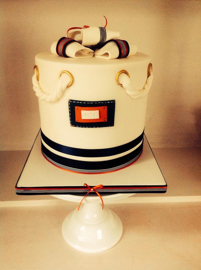Nautical birthday cake