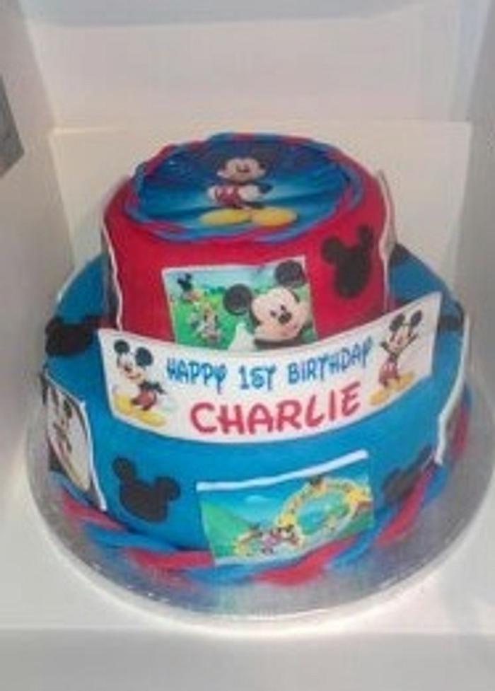 Mickey Mouse Photo Cake 