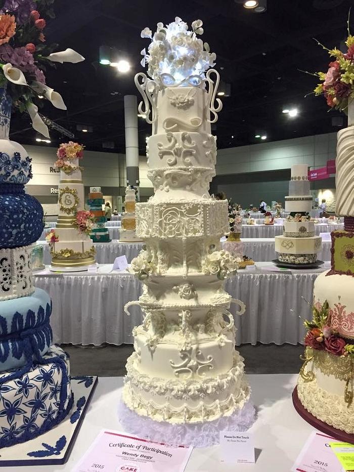 My Wedding Cake entry for #sugarfair2015 Orland Florida