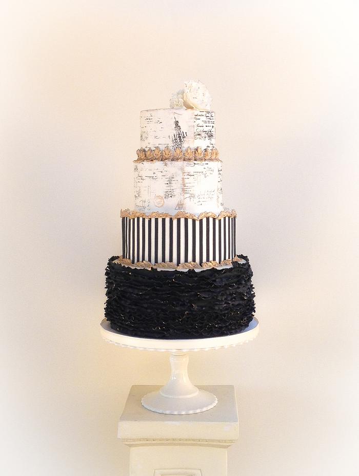 Winter wedding cake