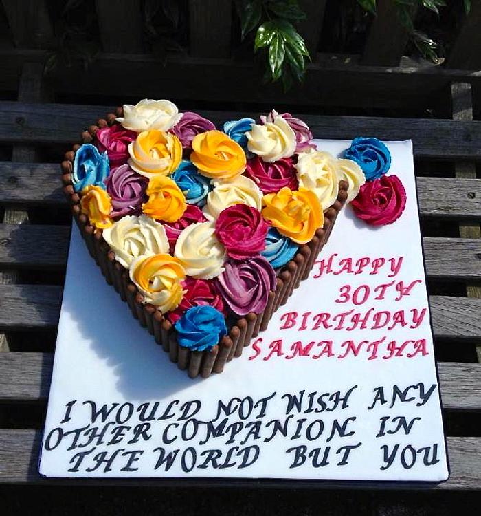 Anniversary and Birthday Cake
