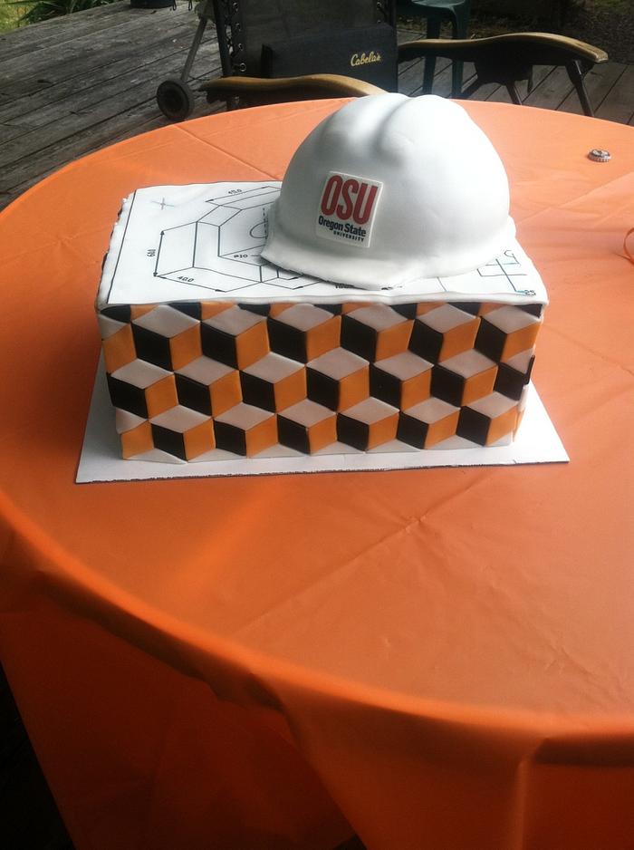 Civil Engineer graduation cake