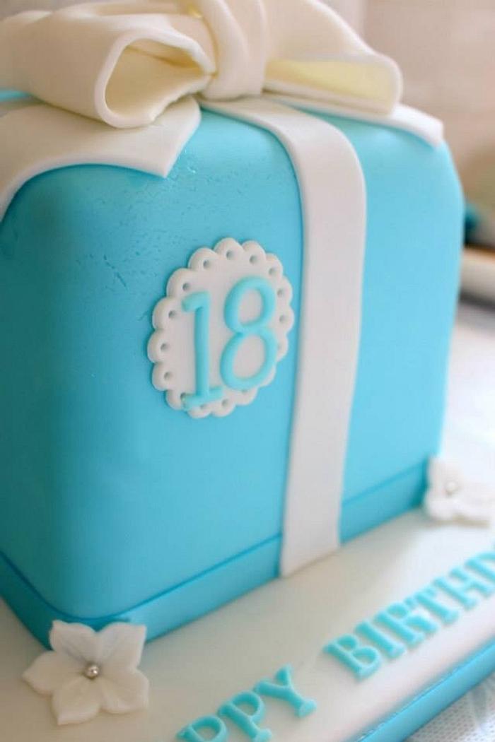 Tiffany Blue Cake