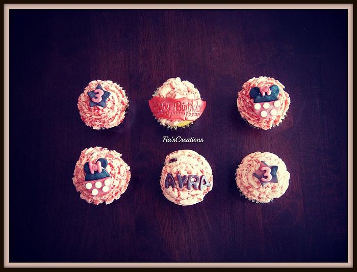 Pink Minnie Mouse Kupcakes