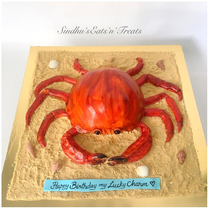 crab theme cake