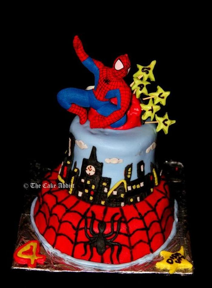 Spiderman cake for my nephew