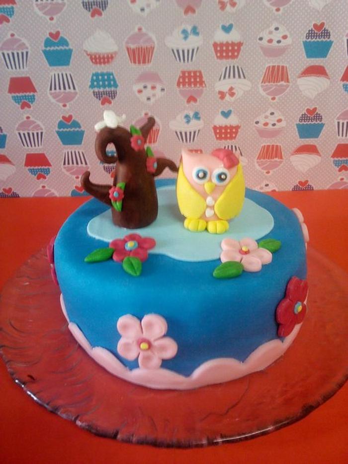 Owl cake