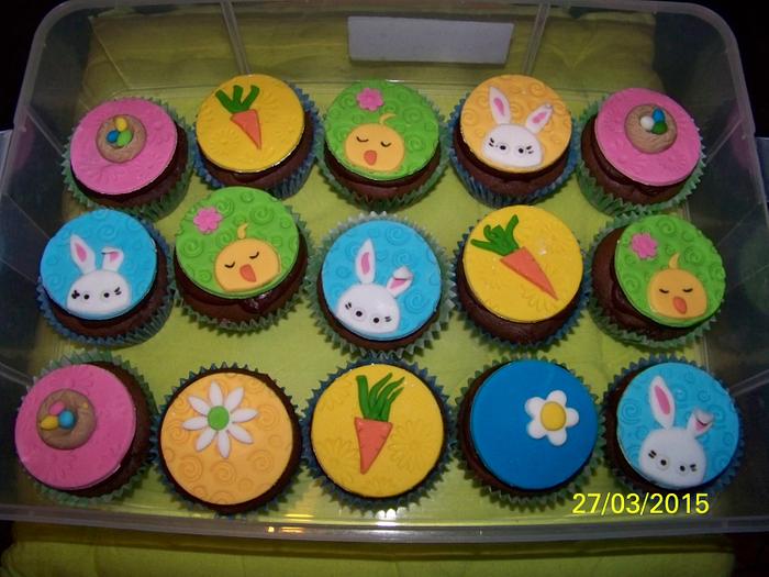 Easter cupcakes.