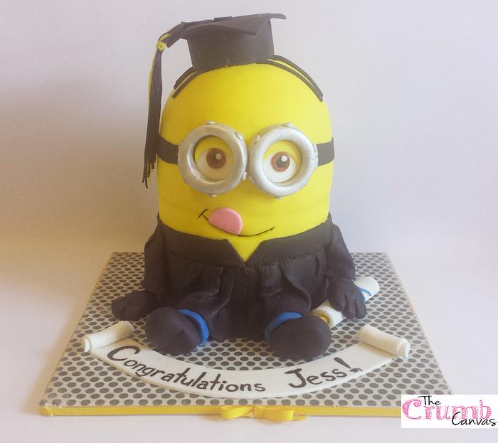 Minion Graduation cake