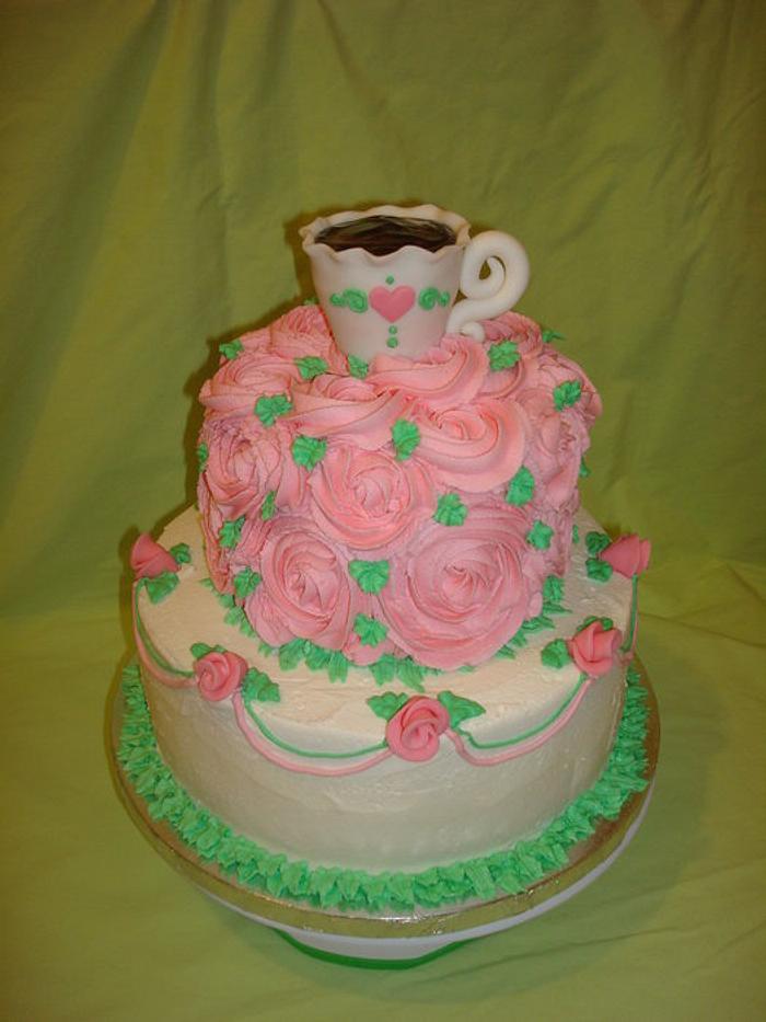 Tea and Roses Cake