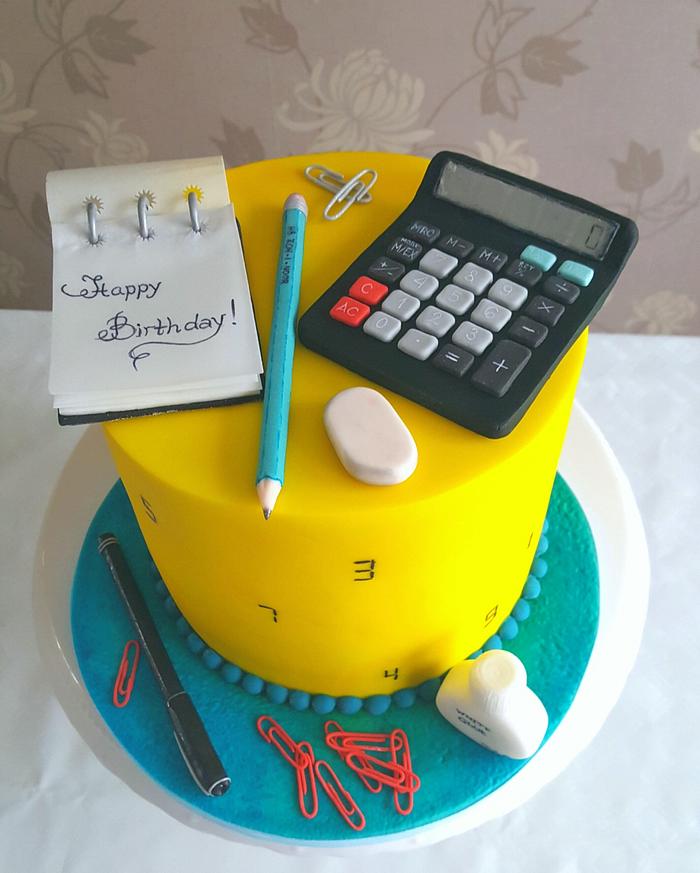 Back to school themed cake 