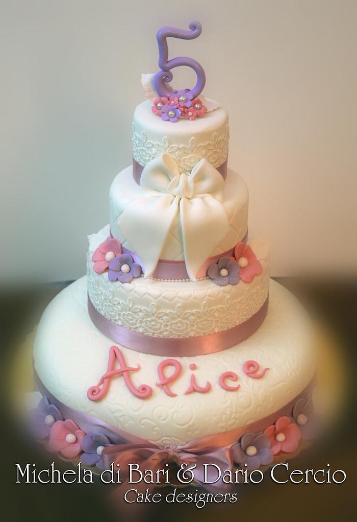 Birthday cake for Alice ♥