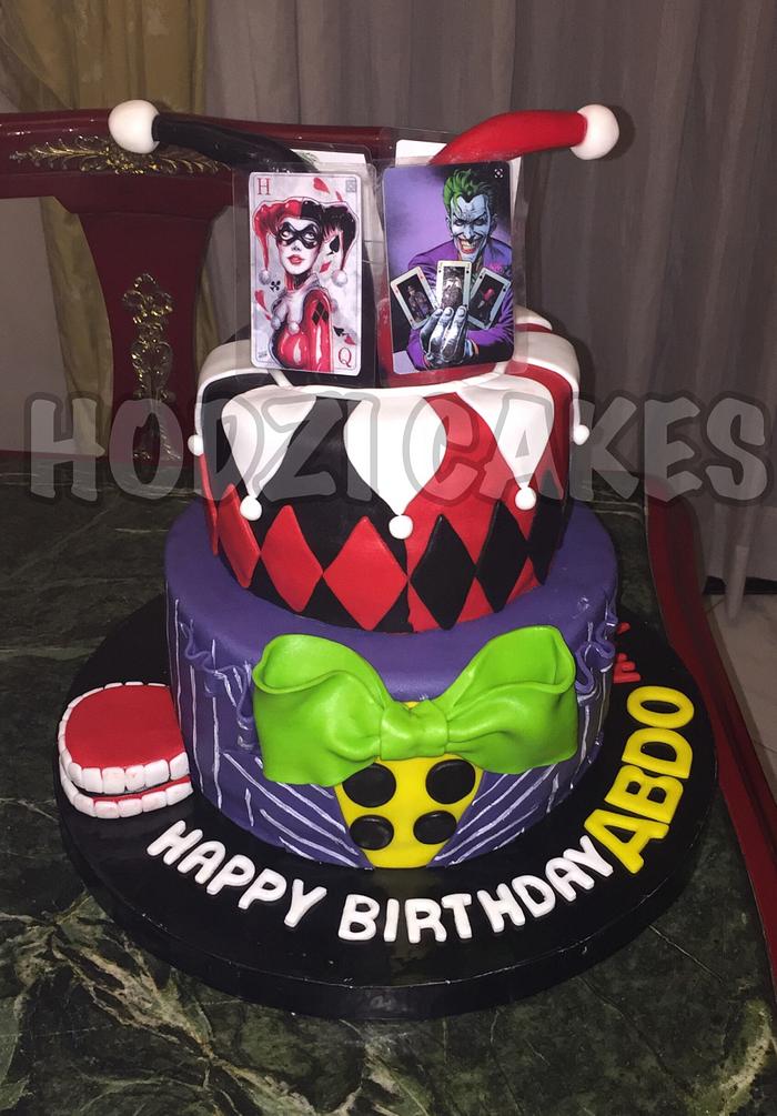 Joker Themed Cake🎭❤️🖤❤️💜