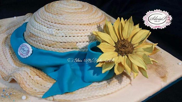 Summer hat birthday cake
