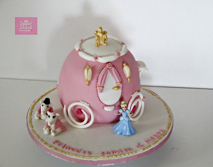 cinderella carriage cake