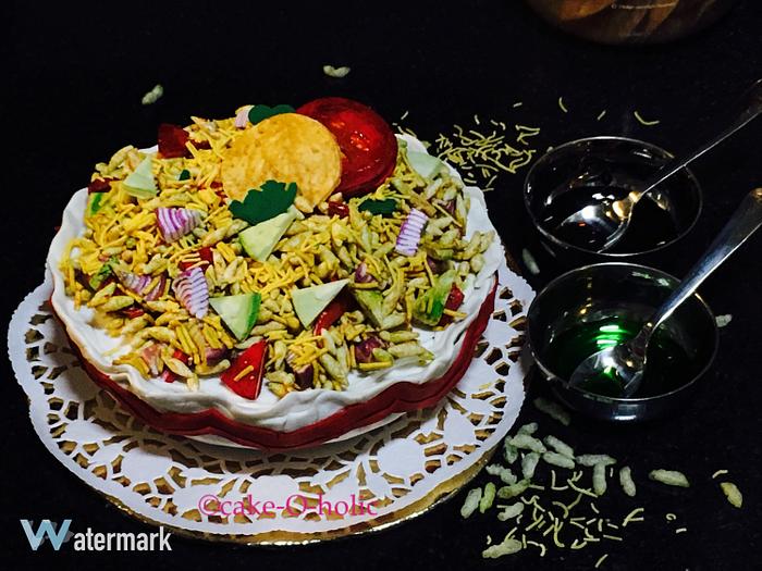 Indian Chaat cake