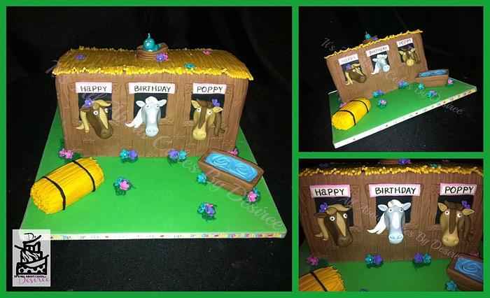 Horse Stable Cake