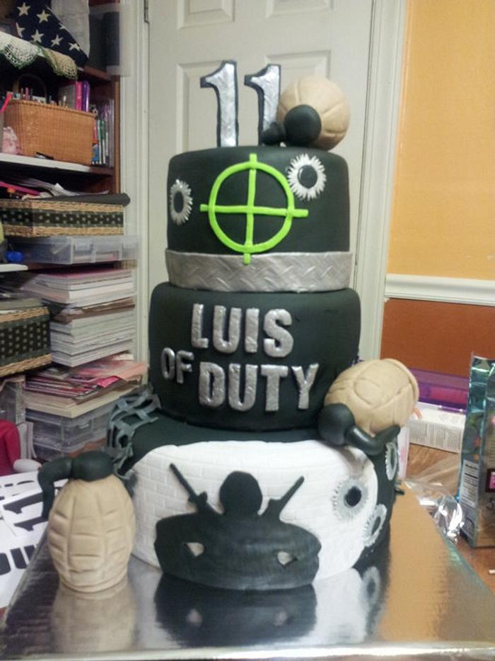 Call of Duty Birthday Cake